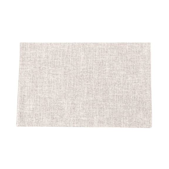Double-Sided Faux Leather Table Runner & Placemat Set - Western Style Heat-Resistant Non-Slip Mats, Fashionable Washable for Home Dining ( Beige )