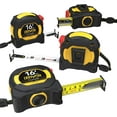 LEXIVON [4Pack] 16Ft/5m DuaLock Tape Measure 1Inch Wide Blade with