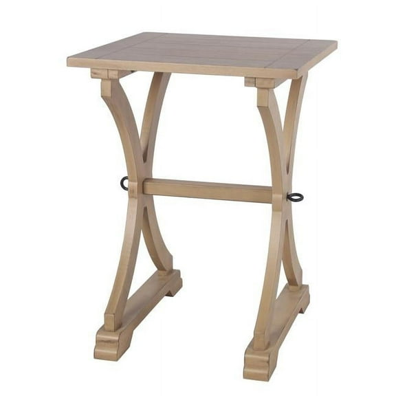 Privilege 28851 Wooden Accent Side Table, Camel