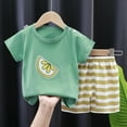 thumbnail image 3 of Odeerbi 0-6 Años Niño Niña Conjunto de Verano Estampado Camiseta Manga Corta de Algodón Shorts Conjunto de Dos Piezas, 3 of 3
