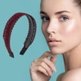 thumbnail image 2 of Unique Bargains 1 Pc Sweet Flower Pattern Headband 5.91"x4.53" Red, 2 of 5