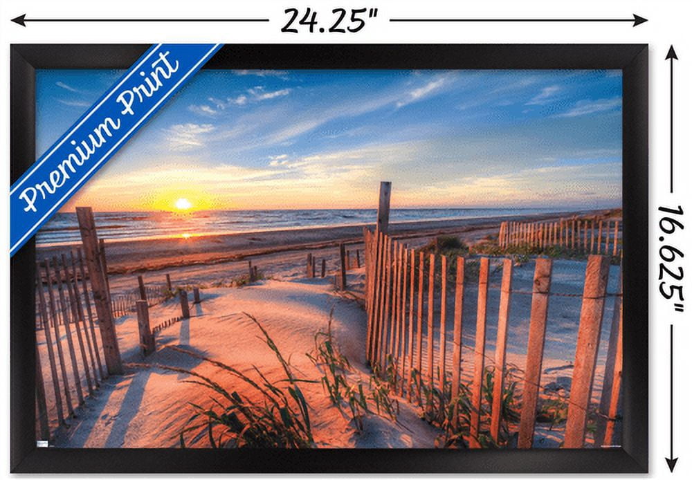 Scenery - Boardwalk Wall Poster, 14.725" x 22.375", Framed