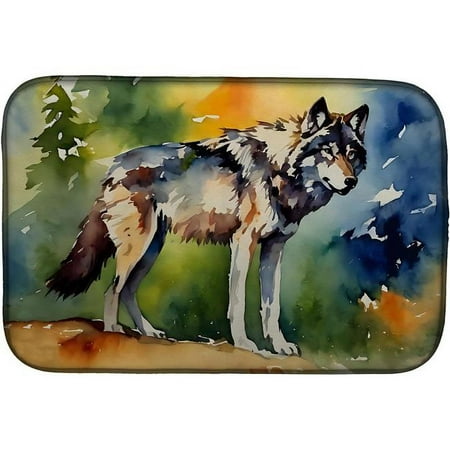 

Carolines Treasures DAC3007DDM 0.2 x 21 x 14 in. Wolves Wolf Dish Drying Mat