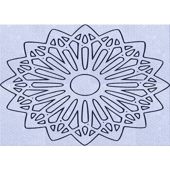 Ahgly Company Machine Washable Indoor Rectangle Transitional Lavender Blue Area Rugs, 8' x 12'