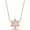 Rose, variant on 925 Sterling Silver 14K Yellow Gold Finish Round Cut Jewish Faith Star Of David Pendant Necklace for Women