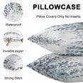 thumbnail image 4 of Green Blue Eucalyptus Leaves Outdoor Pillow Covers 16x16 Inch Throw Pillow Covers Set of 2 Waterproof Decorative Pillow Cases Summer Botanical Weeping Cushion Covers for Patio Furniture Garden Couch, 4 of 8