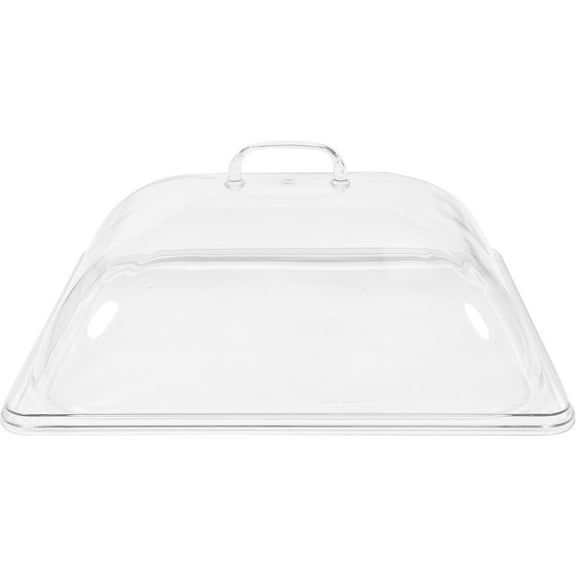 Transparent Protective Cover for Dessert Tray with Small Handle Easy to Lift 1 Piece