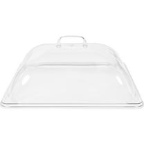 Transparent Protective Cover for Dessert Tray with Small Handle Easy to Lift 1 Piece