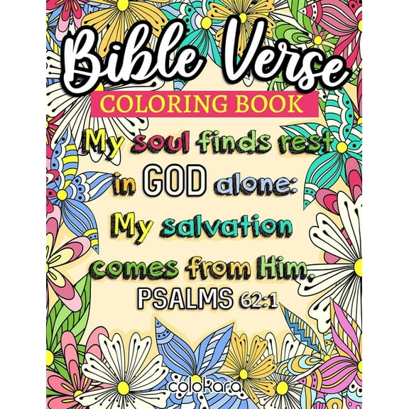 Bible Verse Coloring Book: 50 Inspirational Verses to Color and Reflect, (Paperback)