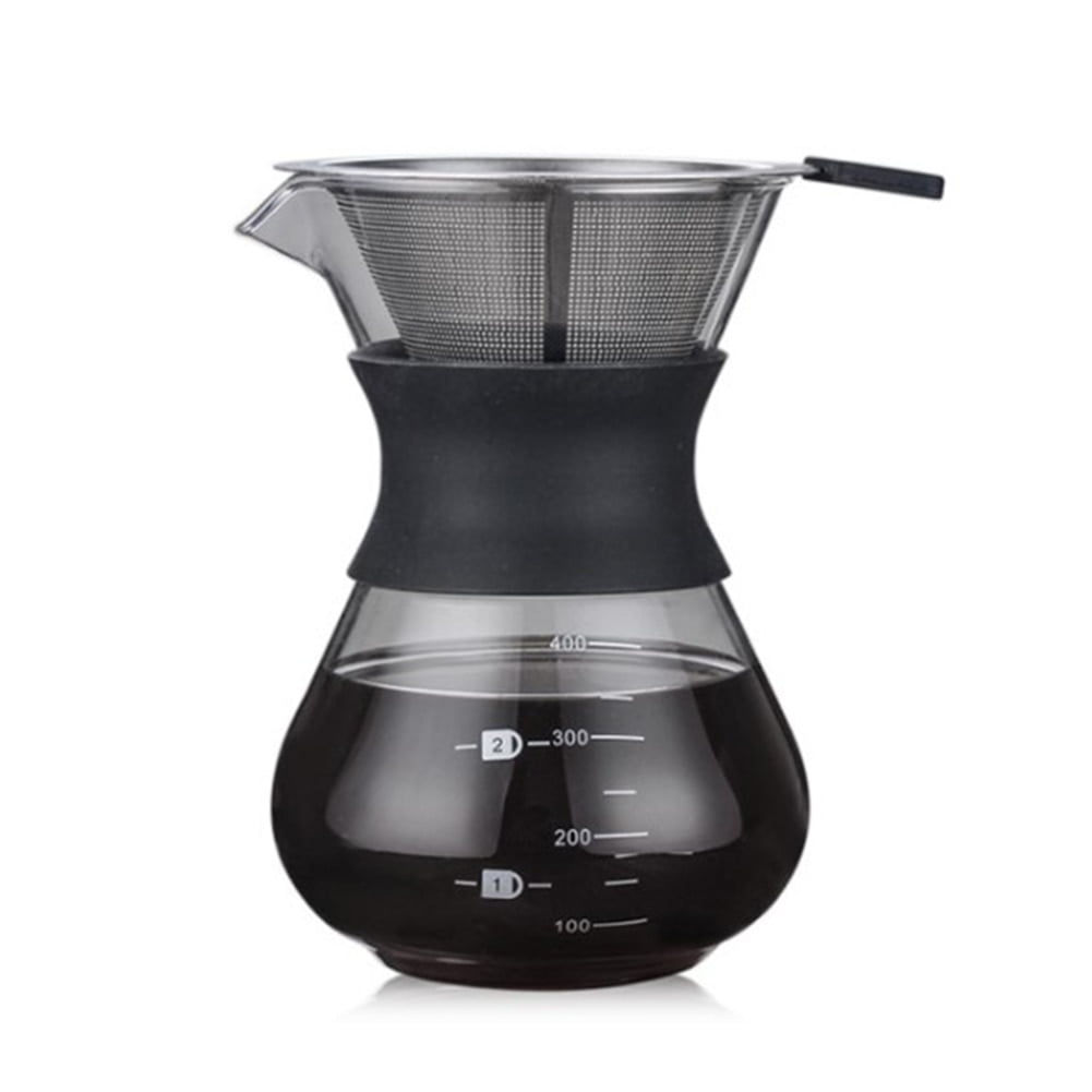 Coffee Maker Pot Infuser for Office Home Traveling Coffee Filter Stainless Steel Coffee Drip 