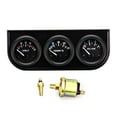 thumbnail image 3 of Triple Gauge,Mewmewcat Kit Meter Water Temperature Universal 12v Cars Pressure Meter Universal Oil Pressure Kit 2-inch(52mm) 3-in-1 Meter Universal 12v 3-in-1 Volt Meter Oil/volt/water 2 Oil, 3 of 6