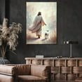 thumbnail image 3 of XUFX Jesus Leave 99 Sheep Canvas Wall Art Bible Stories Wall Decor The Lost Lamb Painting Picture Jesus Lamb Poster Prints God Faith Artwork Unframe 16x20inch, 3 of 5