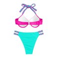 thumbnail image 7 of Elainilye Fashion Swimwear for Women Sexy Bikini Two-Piece Swimsuit Print Swimwear Beachwear Bathing Suits,Green, 7 of 7