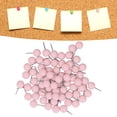 thumbnail image 4 of Map Tacks Marking Pins, 9.5x20mm Steel + Plastic Push Pins Map Tacks Multifunctional  For Marking Locations Pink, 4 of 8