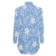 thumbnail image 3 of Mujeres Impreso Manga Larga Sin Mangas Carrera Blusas Cárdigan Tops Pompotops qwe20340, 3 of 4