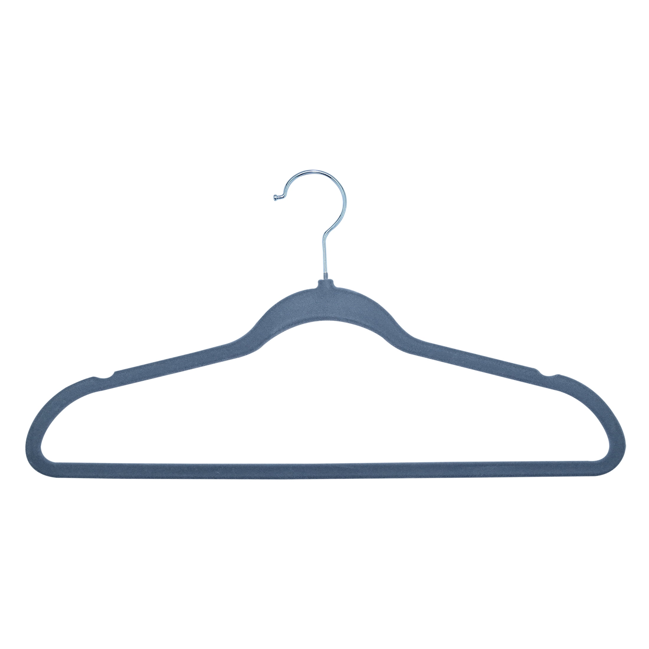 ClosetSelect Velvet Hangers, Grey 50 Count