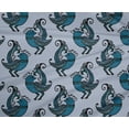thumbnail image 4 of oneOone Polyester Lycra Light Grayish Blue Fabric Bird Block Sewing Craft Projects Fabric Prints By Yard 56 Inch Wide, 4 of 4
