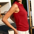 thumbnail image 5 of Posijego Women's V Neck Tank Tops Sleeveless Collared Tank Shirts Athletic Golf Tennis Shirts Casual Dressy Blouses for Women, 5 of 8