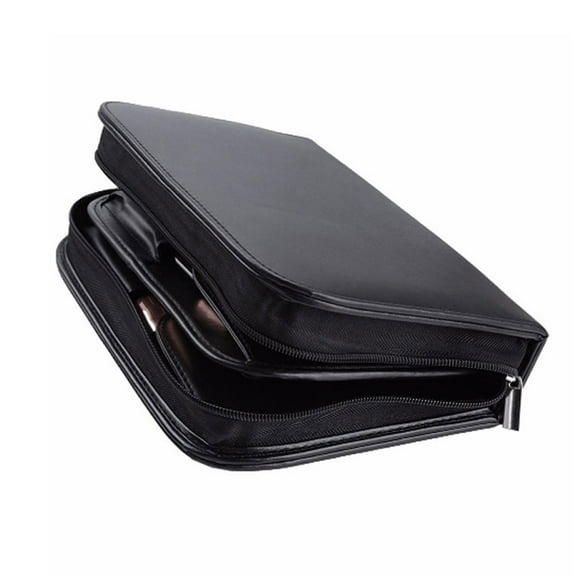 WHAMVOX Makeup Brush Bag Makeup Brush Storage Container 26.2*17cm Black