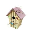 thumbnail image 2 of OAVQHLG3B Bird Houses for Outside,Wooden Birdhouse Hanging for Outdoor Garden Patio Decoration Bird Hut Nest Box for Wren Sparrow Hummingbird, 2 of 7