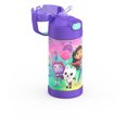 thumbnail image 5 of Thermos Kids Vacuum Insulated Funtainer Water Bottle with Flip Up Straw, 355ml, Gabby's Dollhouse, 5 of 5