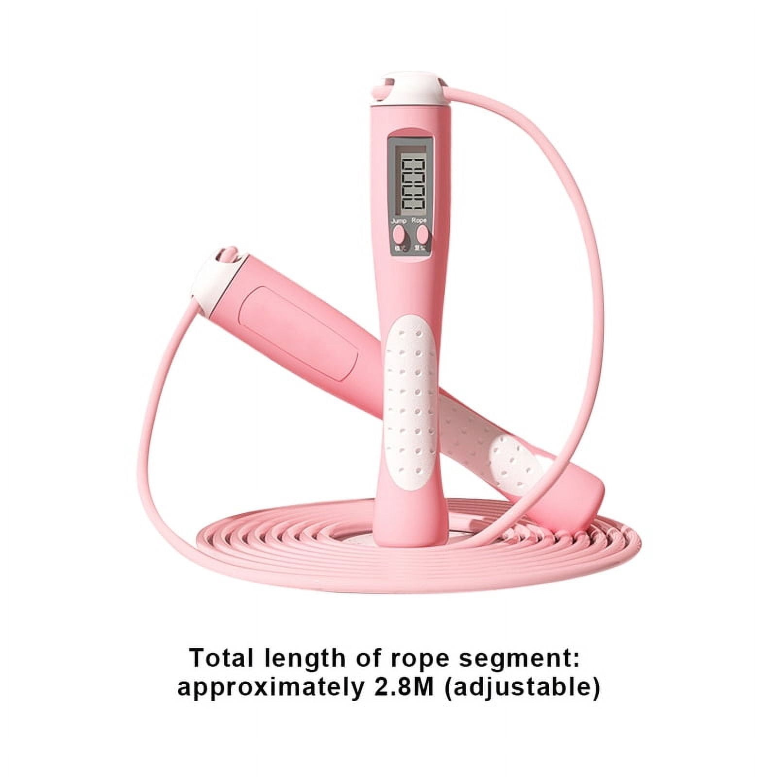 2.8m Counting Jump Rope Adults Adjustable Skipping Rope Jumping Rope with Counter Home Exercise Gym Training Fitness Equipment