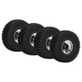 thumbnail image 1 of RC Wheel, RC Car Tires Stable Driving Experience With Metal Rims For 1/10 RC Car Silver, 1 of 8