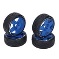 thumbnail image 3 of 4 PCS 1/8 GT RC Ruedas Fuerte Agarre Neumáticos de Carreras de Carretera Resistentes al Desgaste en Ruedas de Carretera con Adaptador de 17 mm Azul YUNYI BRAND  Deportes, 3 of 8