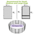 thumbnail image 3 of SunsGrove Dog Playpen with 2 Wider Doors, Heavy Duty Anti-Rust Pet Pen for Indoor, Courtyard, RV Camping for Large Dogs,50'' 16 Panels,Black, 3 of 10