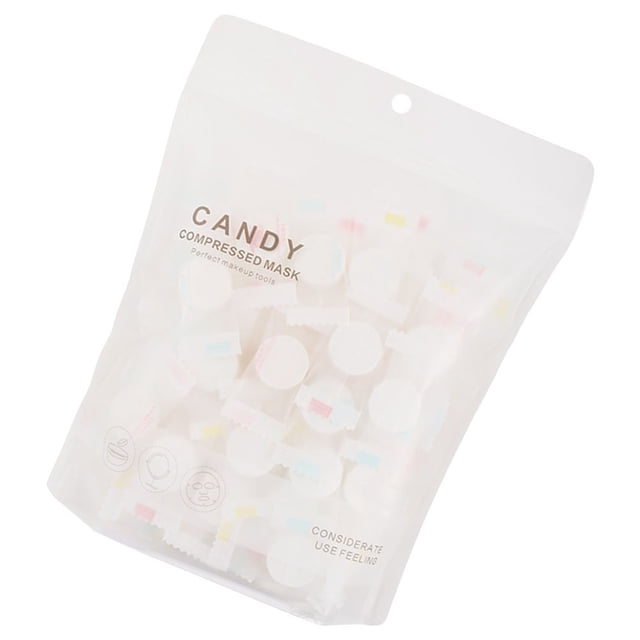 RENACLIPY 100Pcs Compressed Face Mask Paper Disposable Beauty Mask for Travel and Camping