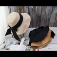 thumbnail image 2 of CoCopeanut Baru Pita Musim Panas Musim Gugur Panama Warna Solid Topi Ember Perlindungan UV Topi Pelindung Matahari Wanita Pinggiran Lebar Besar Tabir Surya Topi Nelayan, 2 of 6