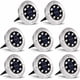 thumbnail image 2 of Laklulu - Lámpara solar para exteriores, 8 LED, paquete de 8 focos, lámpara solar para jardín, impermeable, IP65, luz decorativa para césped, para senderos, jardín, terraza, patio, césped, blanco, 2 of 6