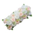 thumbnail image 3 of Chemin de Table Panneau de Fleurs Roses Centre de Table pour Réception de Mariage Beige et Blanc, 3 of 7