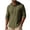 #01 Army Green, variant on Men's Hooded Henley Pullover, Button Front Long Sleeve Hoodie, Vacation Solid Sweatshirt for Casual Vacation, Army Green XL