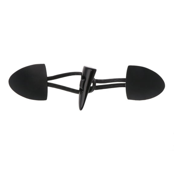 COOLHOOD 6 Pairs Leather Horn Toggle Closure Buttons Coat for Duffle Shawl Clothes