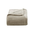 thumbnail image 4 of Poppy & Fritz Solid Ultra Soft Plush Fleece Beige Full/Queen Blanket, 4 of 11
