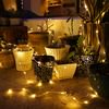 thumbnail image 4 of Luces de hadas 50M 400 LEDs blanco cálido impermeable 8 modos de luz para interior Fiesta al aire libre jardín boda decoración navideña, 4 of 6