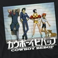 thumbnail image 2 of Cowboy Bebop Crew Line-Up Women's Crop Top T-Shirt, Black, Small, 2 of 4