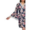 thumbnail image 5 of Moomaya Printed&nbsp;Bathrobe&nbsp;For Girls Bell Sleeves&nbsp;Robe&nbsp;For Women Crossover&nbsp;Robes, 5 of 6