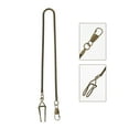 thumbnail image 4 of KALLORY 1Pc Dark Brown Pocket Watch Chain for Men and Women with Multi-functional Use 14.6x0.4in, 4 of 8
