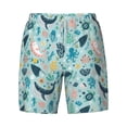 thumbnail image 4 of Lsque Mens Swim Trunks Sea Life Pattern - Bathing Suit Compression Liner - Beach Swim Shorts Swimwear - (S-3XL) - Stretch Quick Dry -3X-Large, 4 of 9