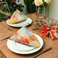 thumbnail image 3 of Satin Napkin Square 20 Inches Soft Smooth Decorative Napkins for Party Wedding Banquet and Dinner Vibrant Colorful Tulips, 3 of 8
