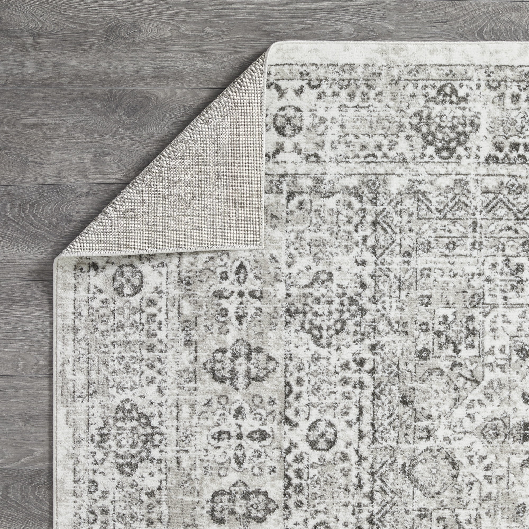 Loomaknoti Rhane Aleckan 9' x 12' Gray Oriental Indoor Polyproylene Area Rug