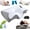 Gray, variant on Pillow, Memory Foam Cervical Pillow, Ergonomic Orthopedic Contour, for Side, Back and Stomach Sleepers (Black)