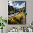 thumbnail image 4 of Qisvanset Floral Pattern Cat Canvas Print 12x16 Inch Study Room Art, 4 of 8