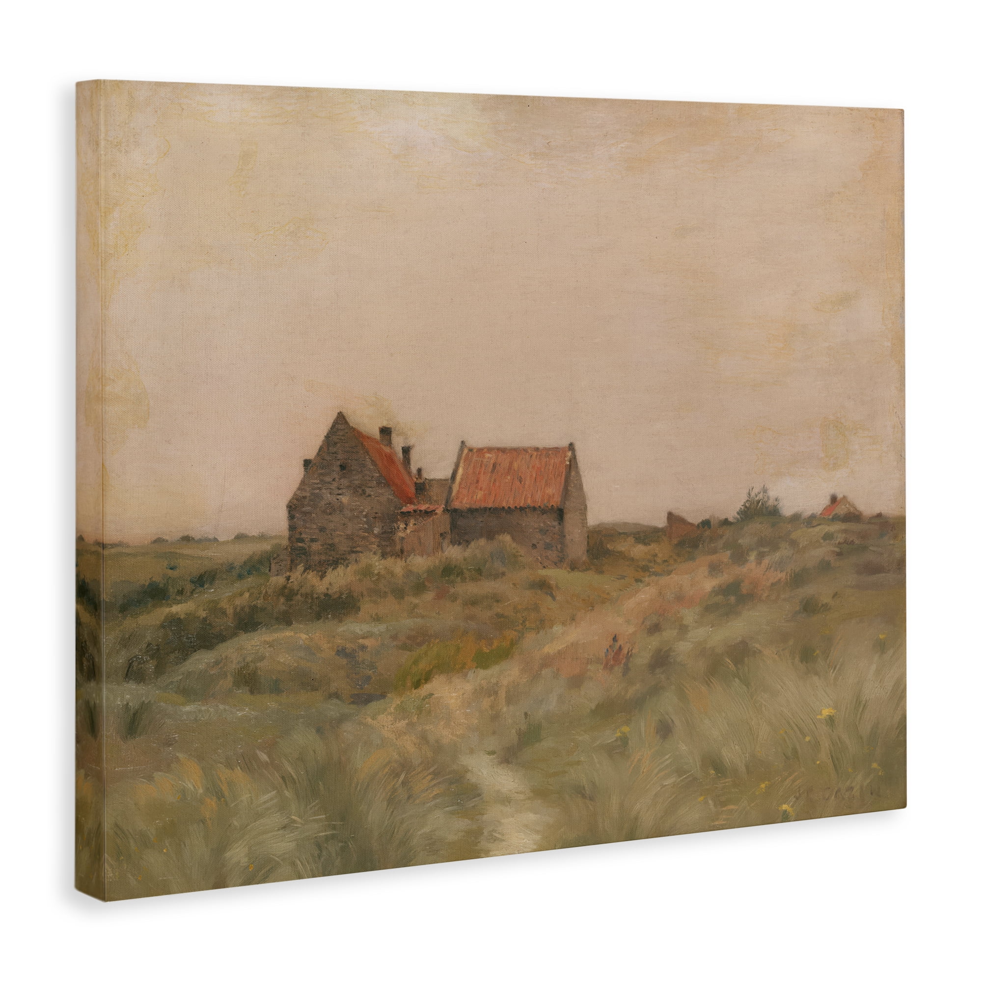 Stupell Industries Cottage on October Day Landscape & Nature Painting Wrapped Canvas Art Print Wall Art, 30 x 24