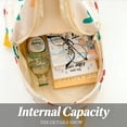 thumbnail image 4 of URSOFINE Heart Print Backpack Cute Casual Bag with Plush Charm, 4 of 7