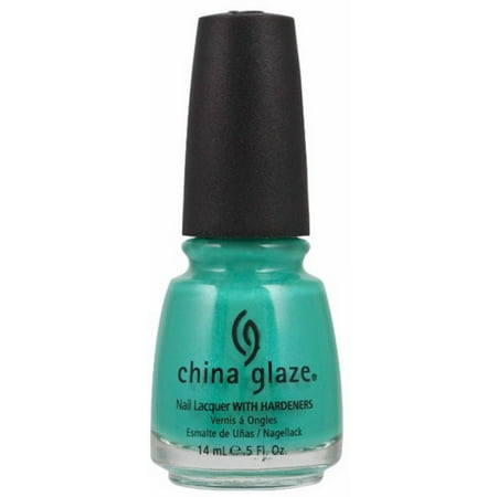 China Glaze Nail Polish, Turned Up Turquoise, 0.5 (Best Turquoise Nail Polish)