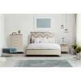 thumbnail image 2 of Michael Amini Silverlake Village Eastern King Panel Bed in Washed Oak, 2 of 7