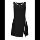 thumbnail image 1 of Vestido de Tenis Deportivo para Mujer, con Sujetador Incorporado y Bolsillos para Pantalones Cortos, Sin Mangas, Cuello Redondo, Minivestido Deportivo de Golf. Negro XL, 1 of 9